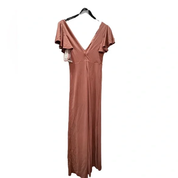 Birdy Grey HANNAH DRESS CREPE DESERT ROSE SMALL NEW NWT BRIDESMAID WEDDING - Picture 4 of 5